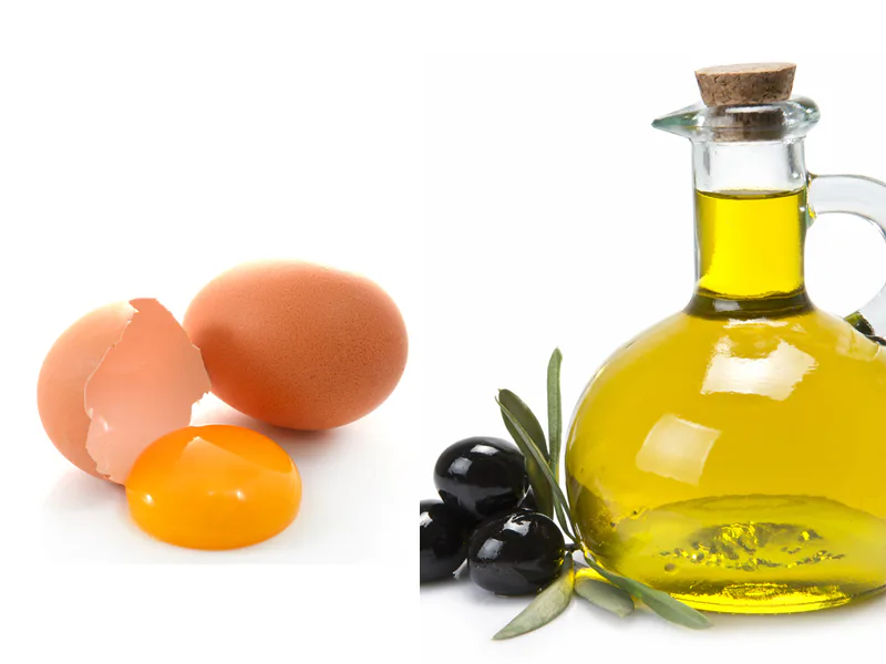 Egg yolk + olive oil recipe