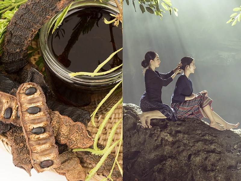 What did the ancient Thais use to wash their hair?