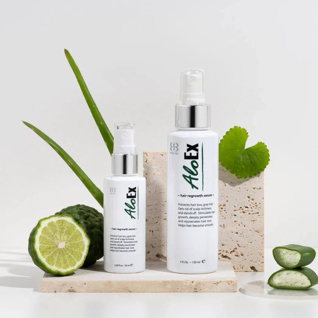 AloEx Hair Regrowth Serum — anti-hair-fall herbal serum