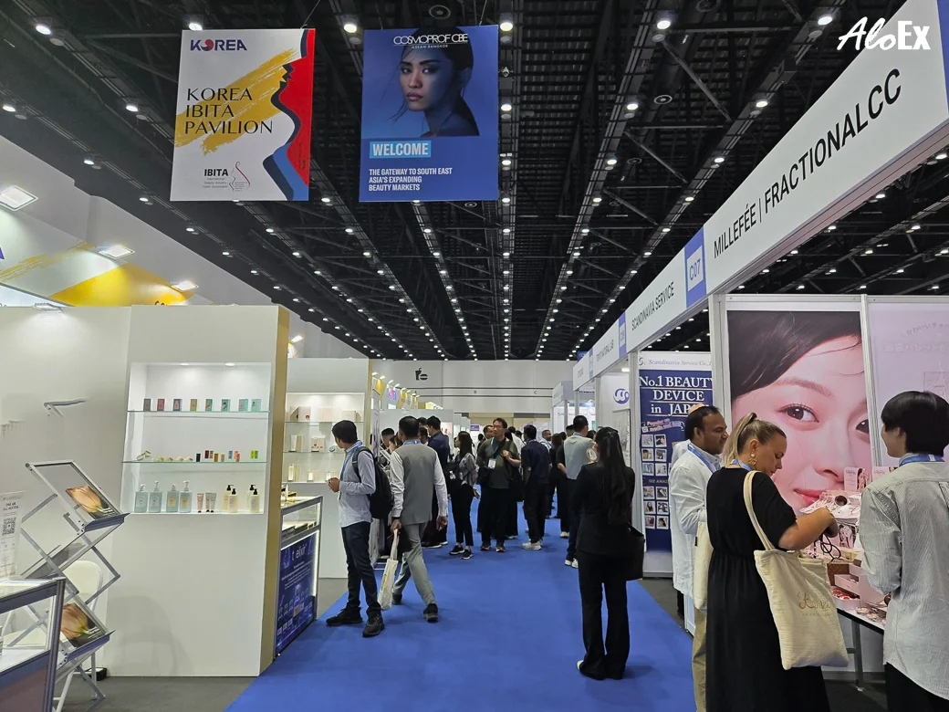 บรรยากาศภายในงาน Cosmoprof CBE ASEAN Bangkok 2026 โซนแสดงสินค้า