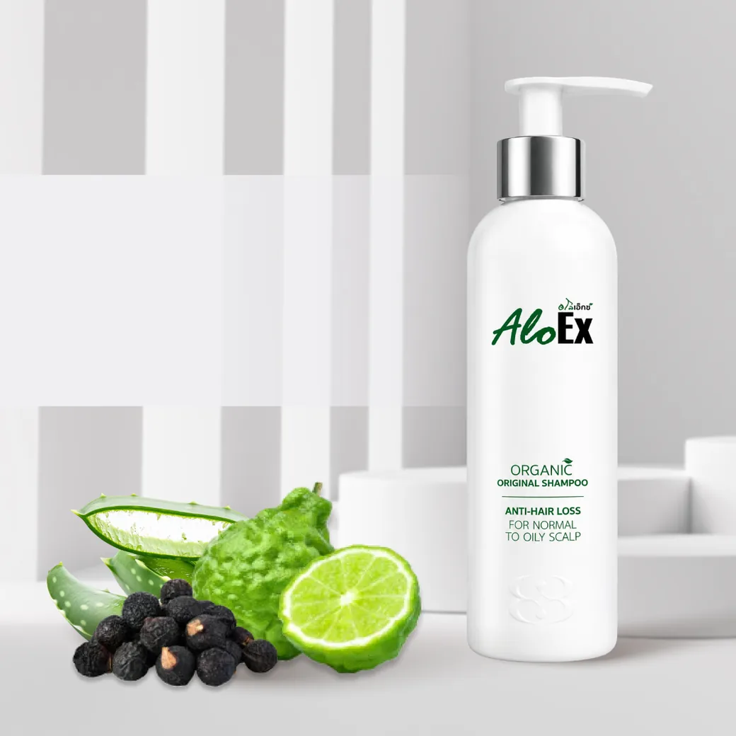 AloEx Organic Original Shampoo — dầu gội thảo mộc hữu cơ cho tóc và da đầu dầu