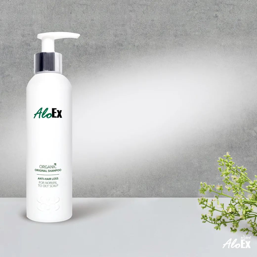 AloEx Organic Original Shampoo แชมพูสมุนไพรออร์แกนิกสูตรออริจินัลสำหรับหนังศีรษะมัน