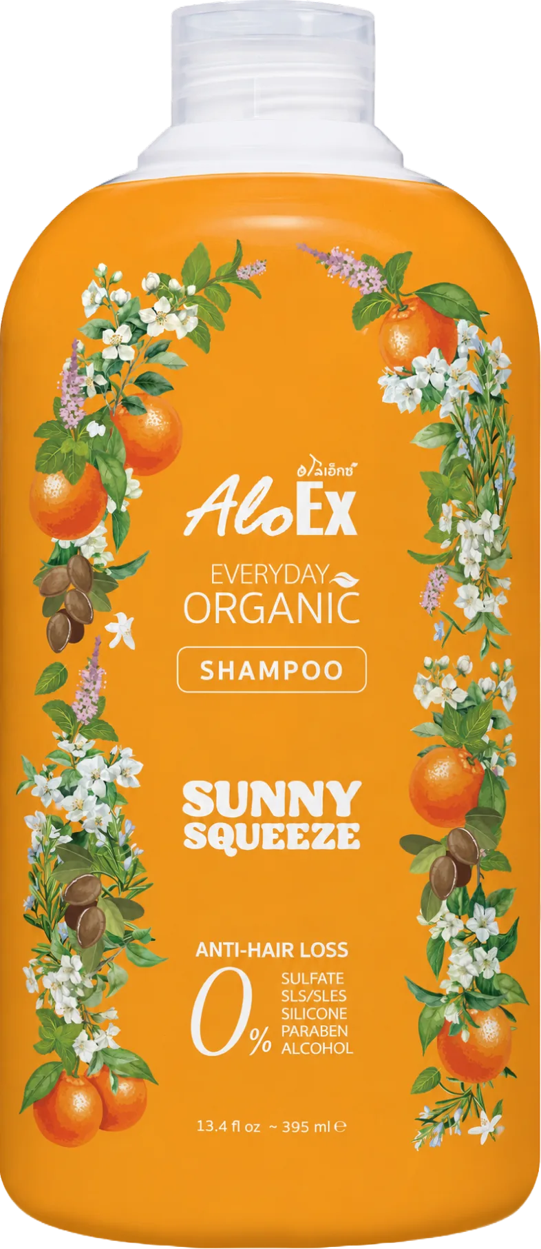 AloEx Everyday Organic Shampoo Sunny Squeeze 瓶身