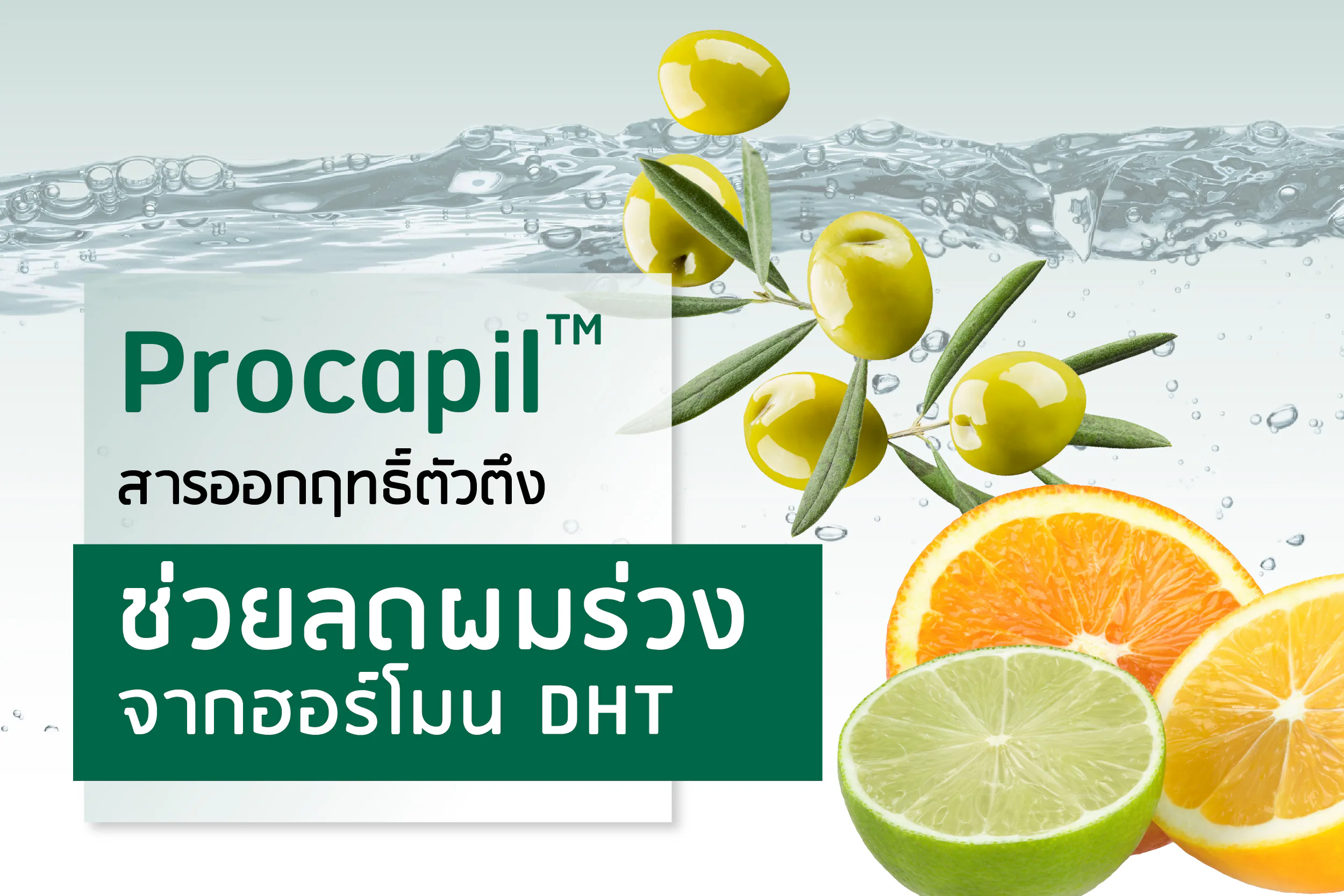 Procapil™ Active Ingredient: Helps reduce hair loss caused by the hormone DHT.
