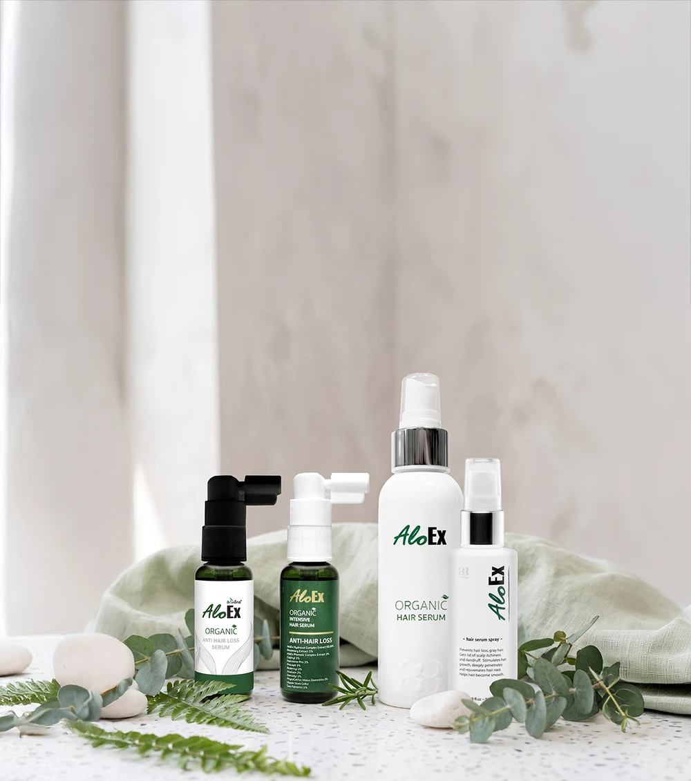 เปรียบเทียบเซรั่มปลูกผม AloEx ทั้ง 3 สูตร