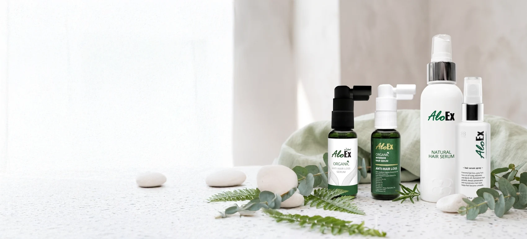 เปรียบเทียบเซรั่มปลูกผม AloEx ทั้ง 3 สูตร