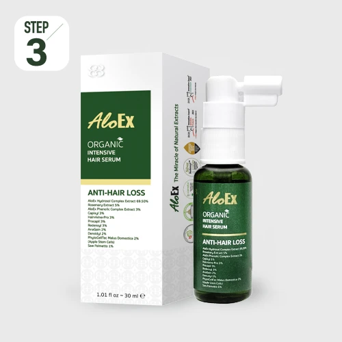 AloEx Organic Intensive Hair Serum – ช่วยบำรุงเส้นผมให้ผมแลดูหนา เข้มขึ้น อย่างเป็นธรรมชาติ