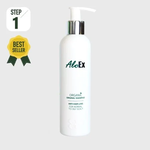AloEx Organic Original Shampoo – แชมพูสำหรับผู้มีปัญหาผมขาดร่วง สูตรออริจินัล