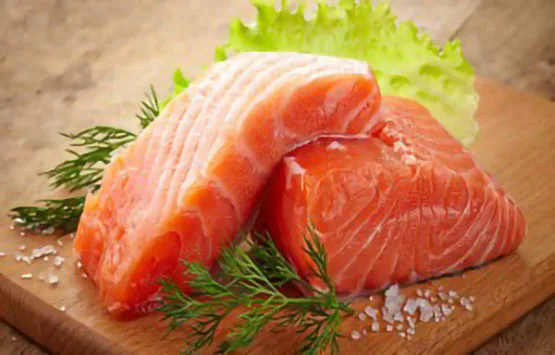 Salmon for sleek, shiny hair