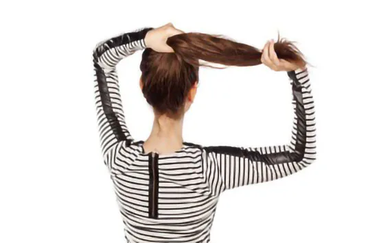 Tying hair too tight — a baldness risk