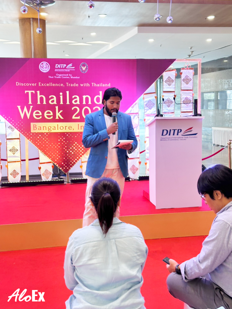 AloEx พบลูกค้าชาวอินเดีย Thailand Week 2025 เมืองบังคาลอร์ ประเทศอินเดีย